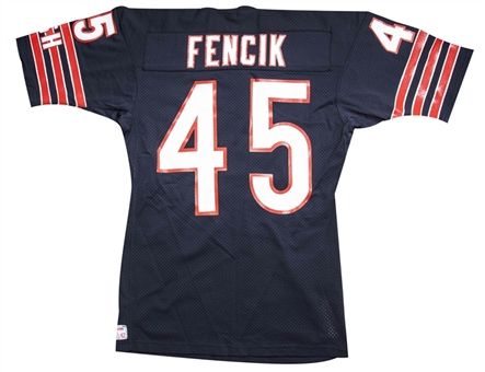 1980s Gary Fencik Game Used Chicago Bears Home Jersey 